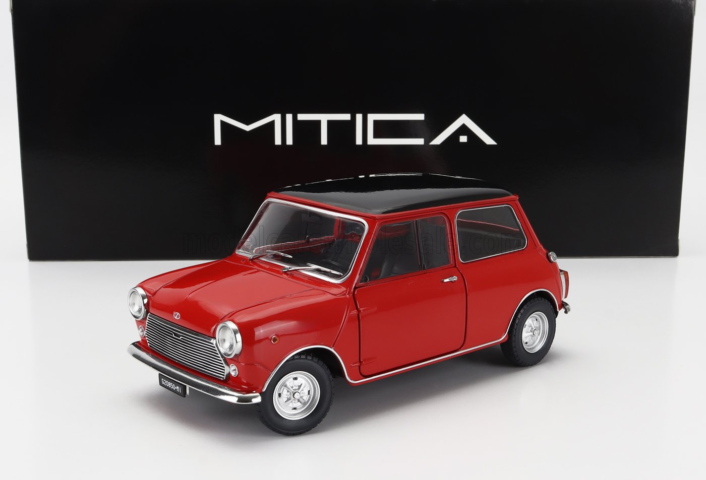 INNOCENTI MINI COOPER MK1 1966  RED BLACK 1:18 Mitica