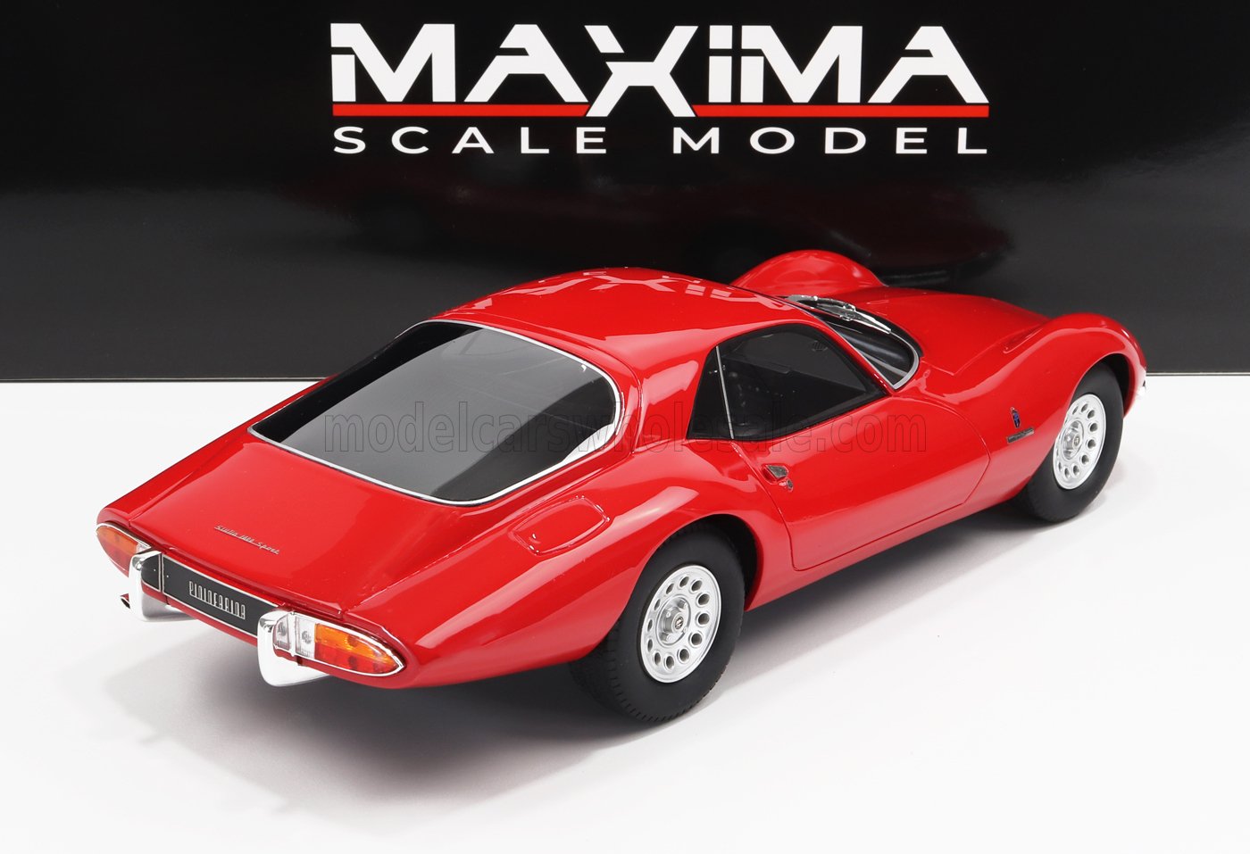 ALFA ROMEO GIULIA TZ2 COUPE PININFARINA 1965 ALFA RED 1:18 MAXIMA