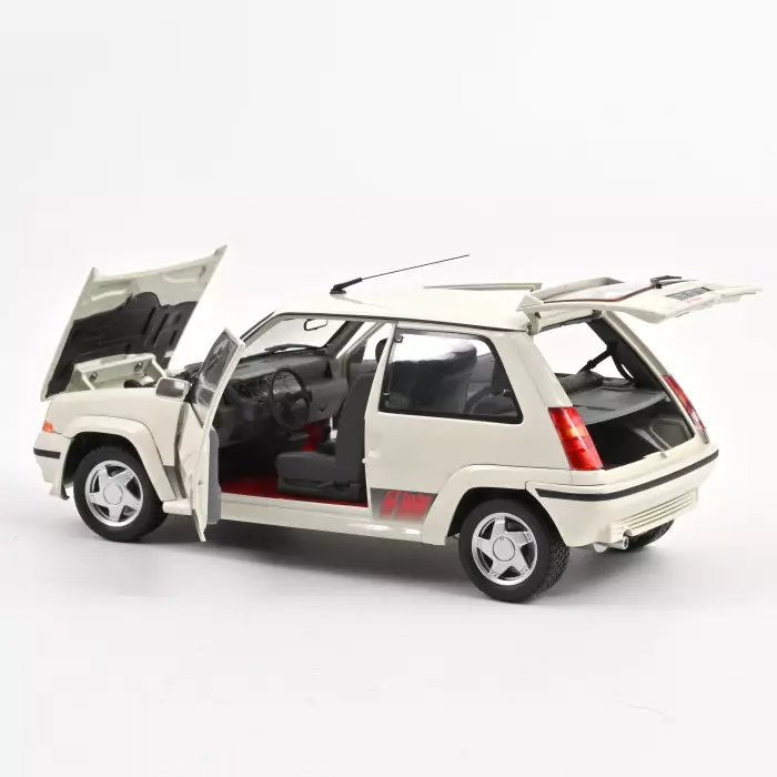 RENAULT R5 SUPERCINQ GT TURBO PH II 1989 PANDA WHITE 1:18 Norev