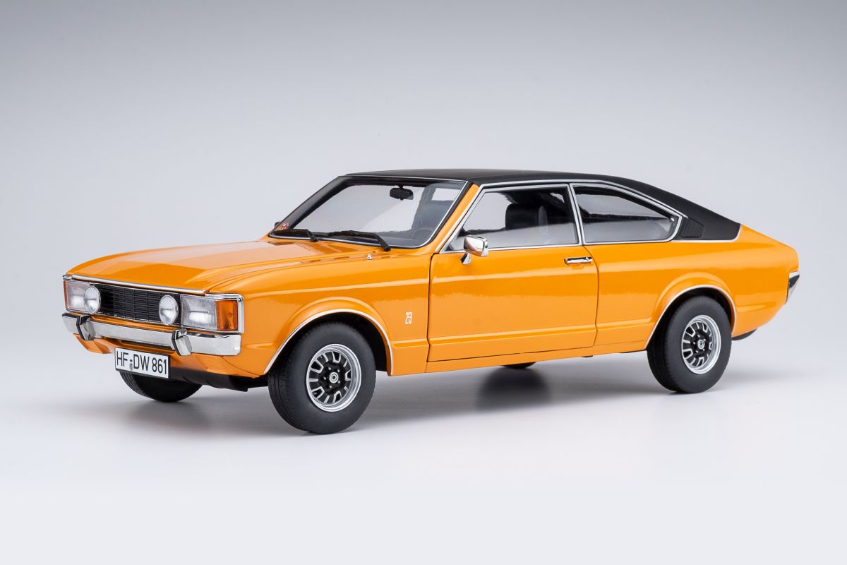 Ford Granada Consul Coupé GT 2.3  signal orange uni / Vinyl Dach schwarz 1:18 Touring Modelcars