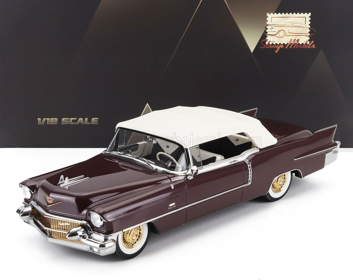 Cadillac Eldorado Biarritz Closed roof chantilly 1956 STM1956004 1:18 Stamp Models GLM