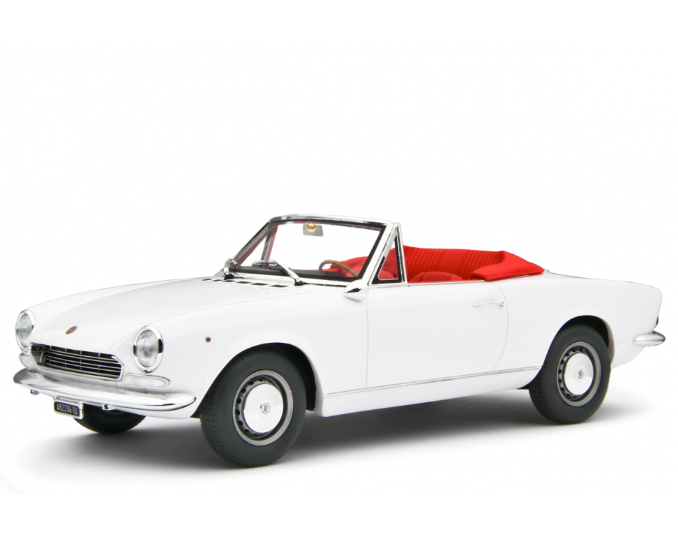 FIAT 124 SPORT SPIDER AS (1438 CC.) 1968 weiß LM172E 1:18 1:18 ...