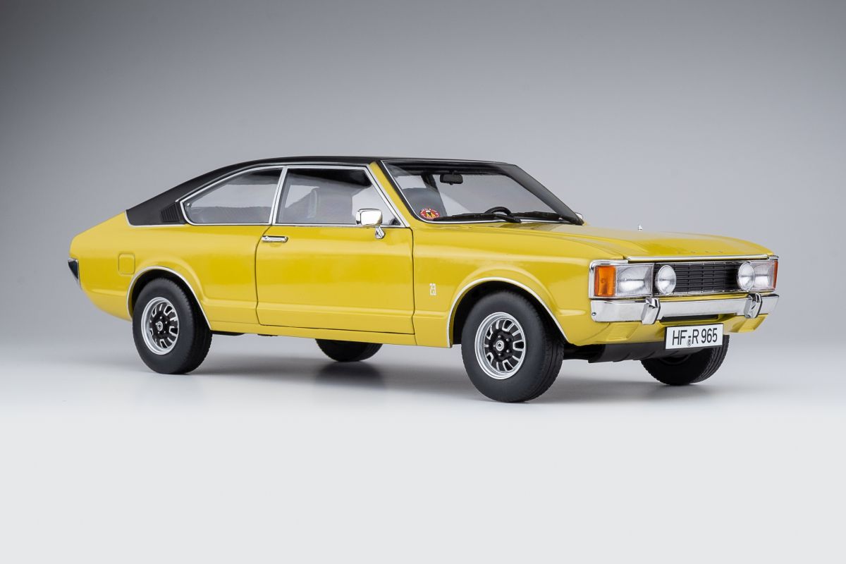 Ford Granada Consul Coupé GT 2.3 - daytona yellow / Vinyl Top black 1:18 Touring Modelcars