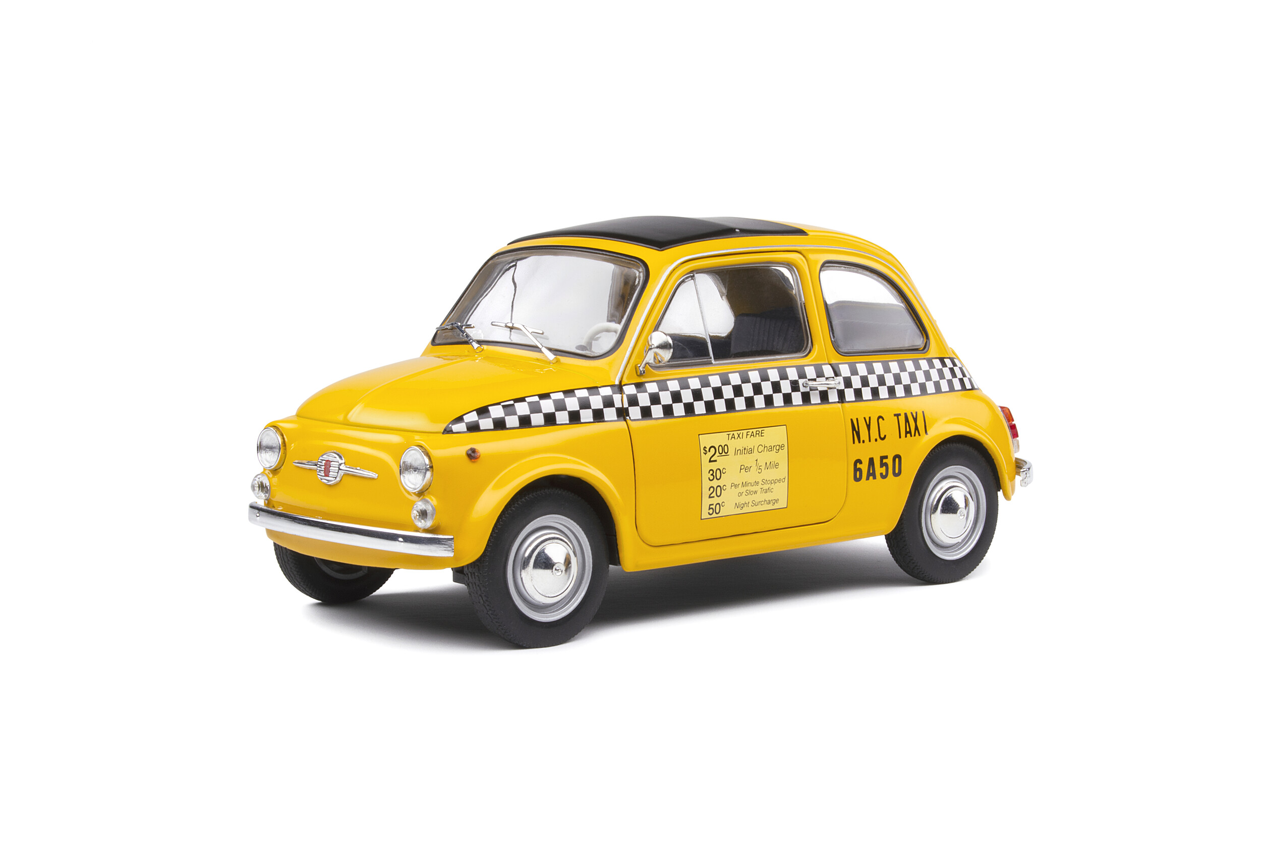 Fiat 500 F 1969 New York Taxi 1:18 Solido